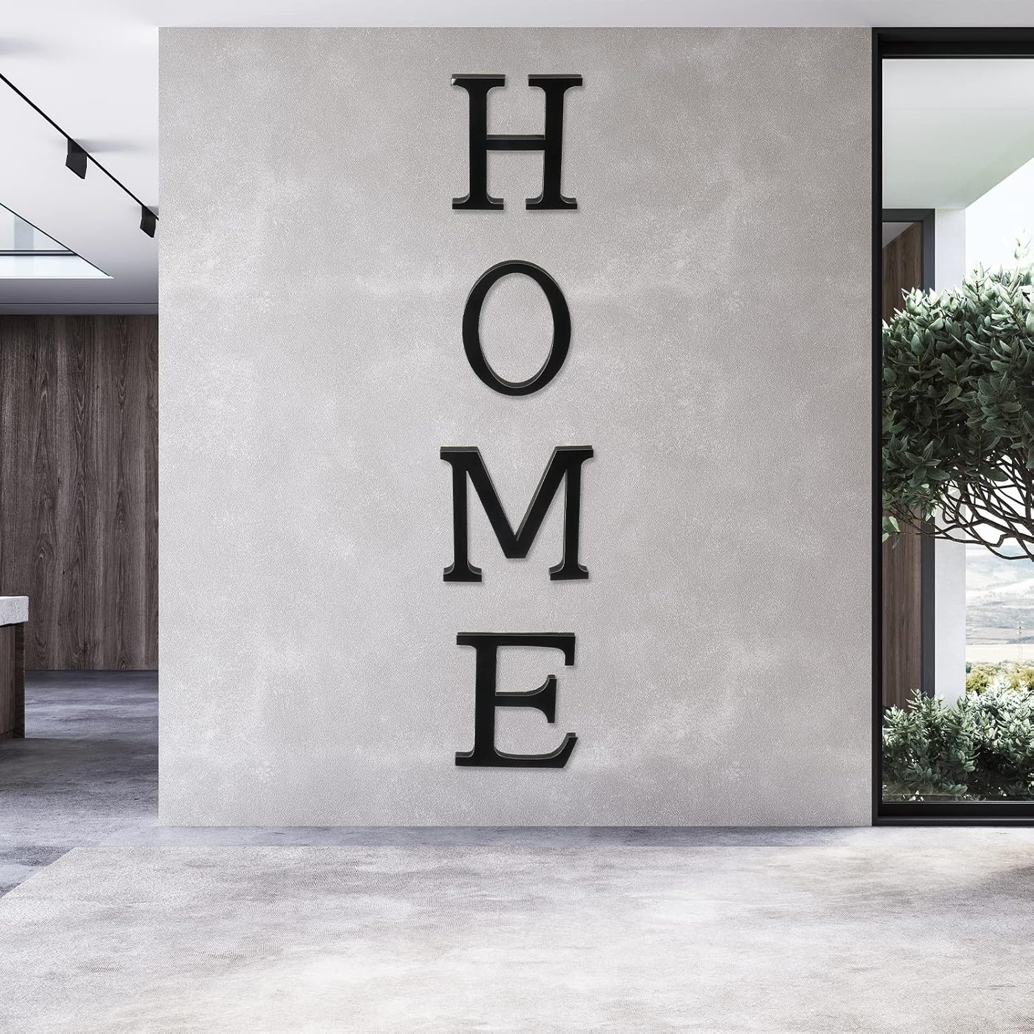 PATIKIL Adhesivos de pared de acrílico 3D con letras V autoadhesivas para decoración del hogar, letrero artístico, para bricolaje, decoración del