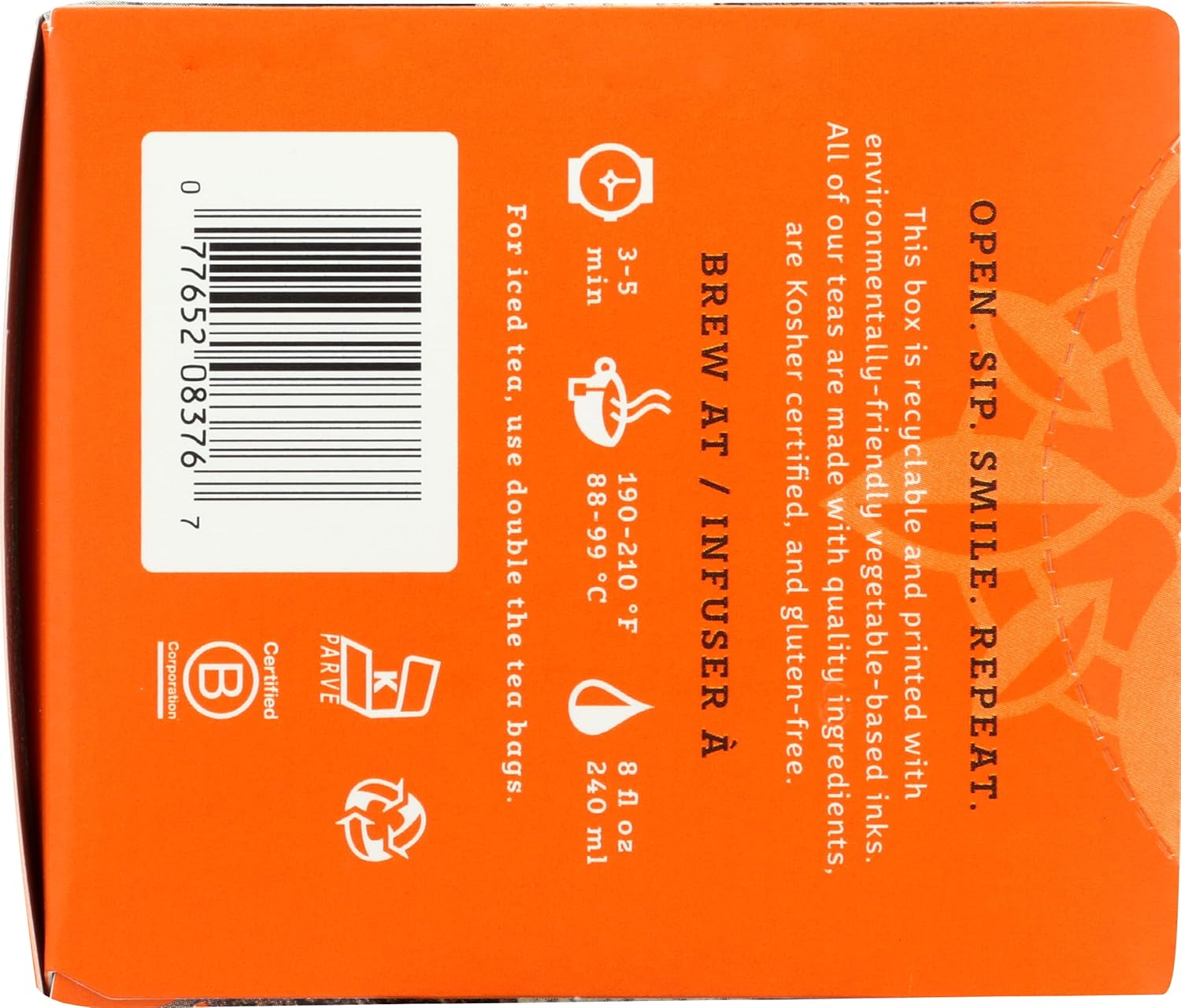 Té descafeinado Especias Calabaza – 18 – Bolsa