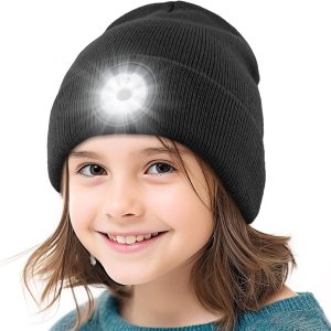 Gorro para niños con luz incorporada, gorro de punto de invierno con auriculares inalámbricos y regalos de tecnología ligera para niños y niñas Gorro para niños con luz incorporada, gorro de punto de invierno con auriculares inalámbricos y regalos de tecnología ligera para niños y niñas
