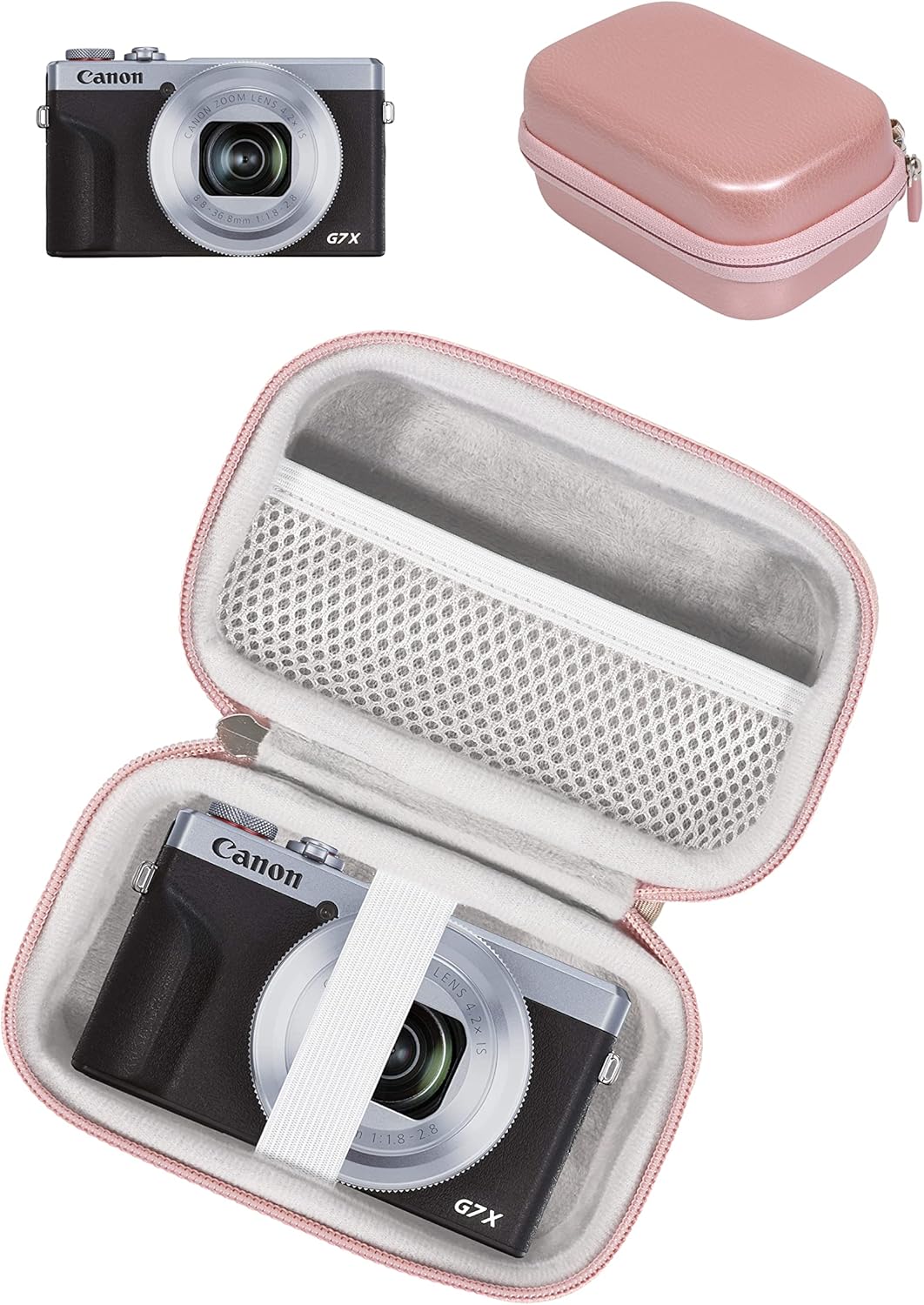 getgear Funda para Canon PowerShot G7X Mark III, G7 X Mark II Sony RX100 VII Premium, RX100 III, RX100VA, RX100 VI, Panasonic LUMIX ZS100, DC-ZS70K,