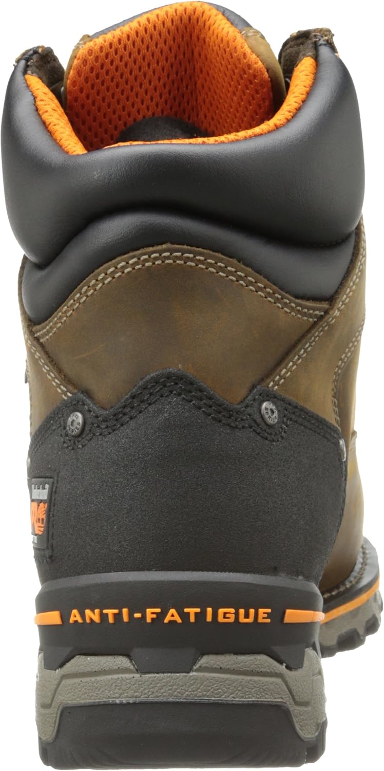 Timberland PRO Botas de trabajo industriales Boondock de punta suave para hombre de 6 pulgadas, Marrón, 7