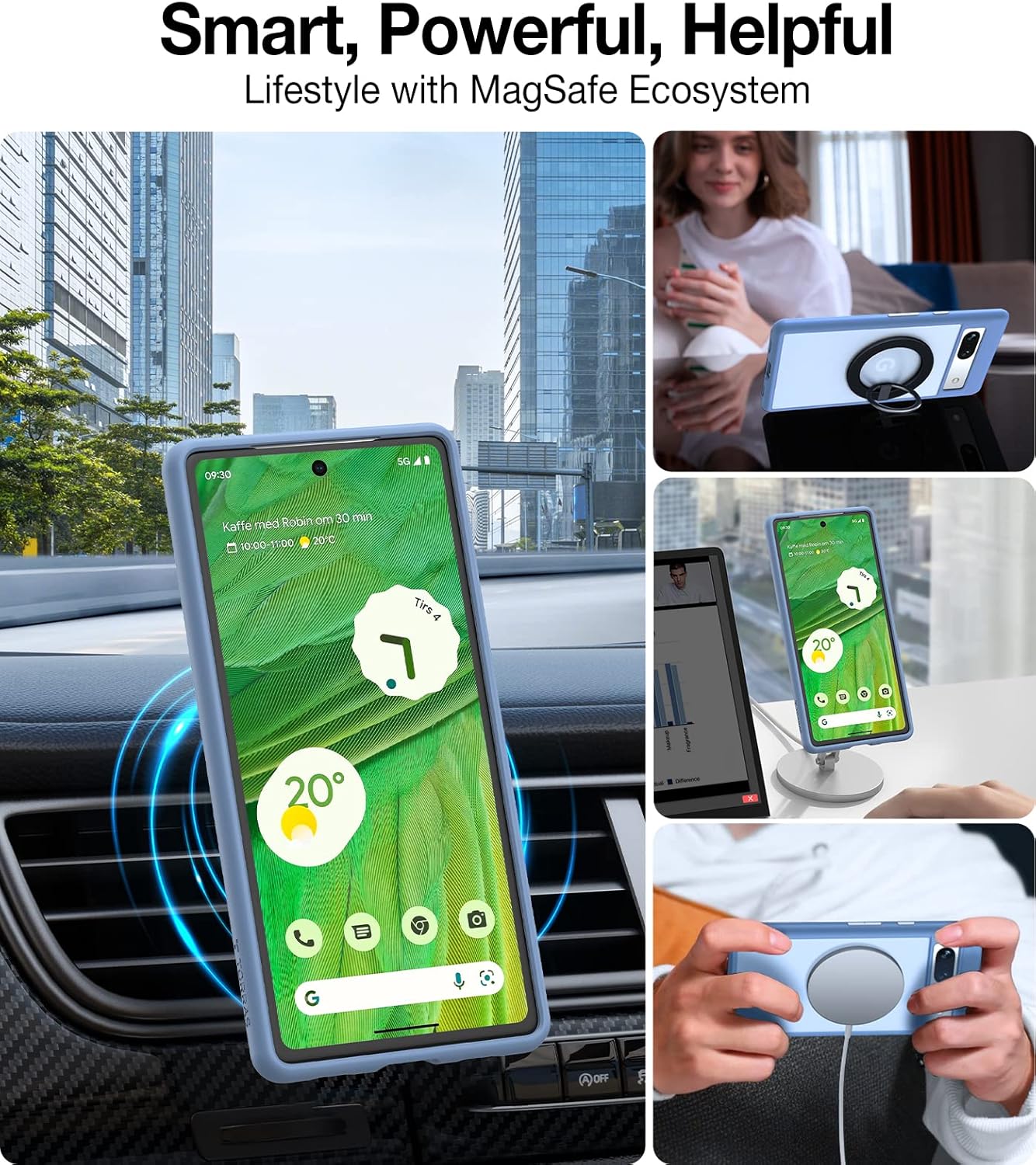 TORRAS Magnetic Guardian – Funda diseñada para Google Pixel 7a probada contra caídas de grado militar compatible con MagSafe Funda delgada