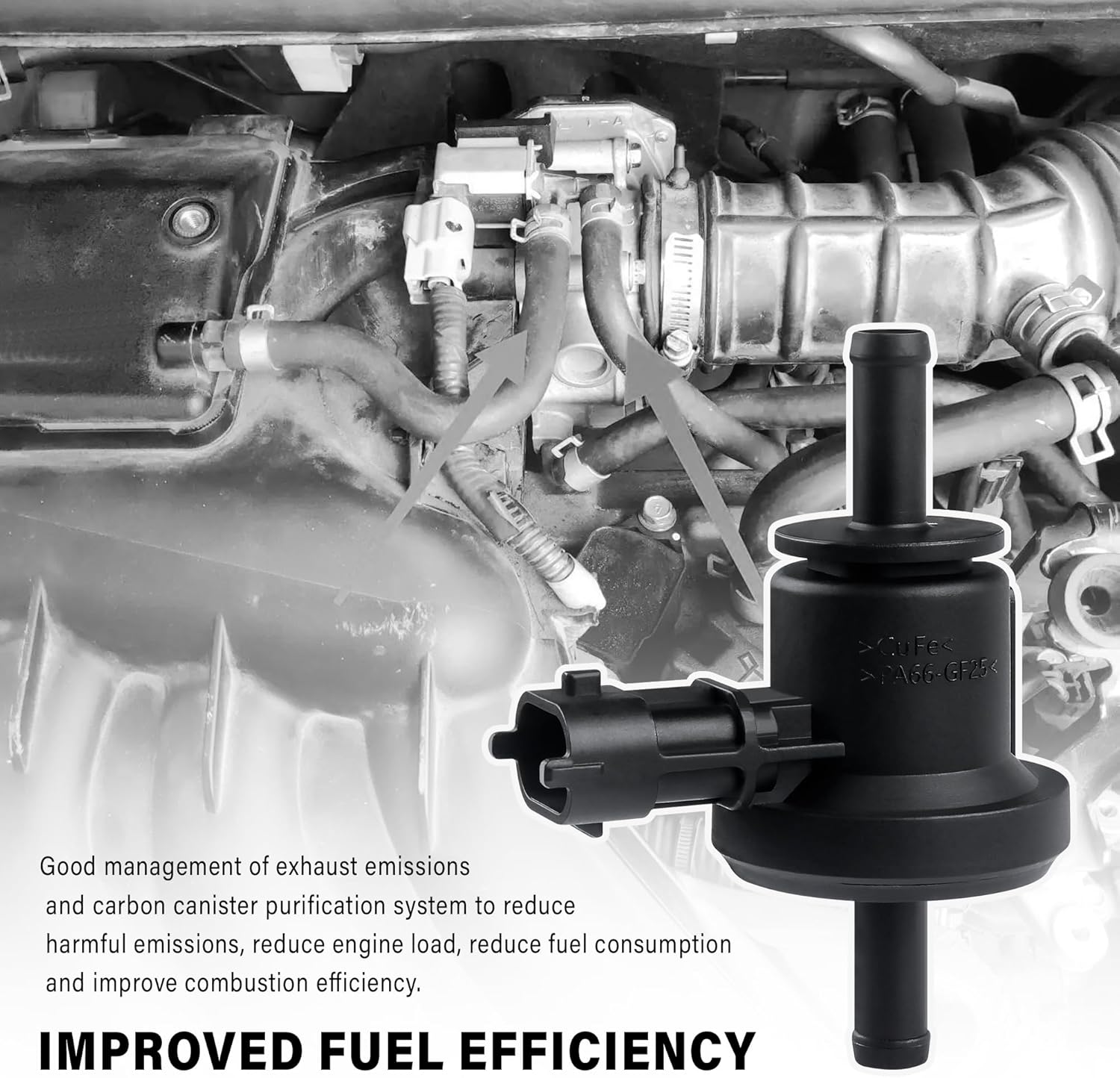 Solenoide de válvula de purga de bote de vapor para automóvil, solenoide de válvula de purga Evap compatible con Hyundai Kia, válvulas de purga de