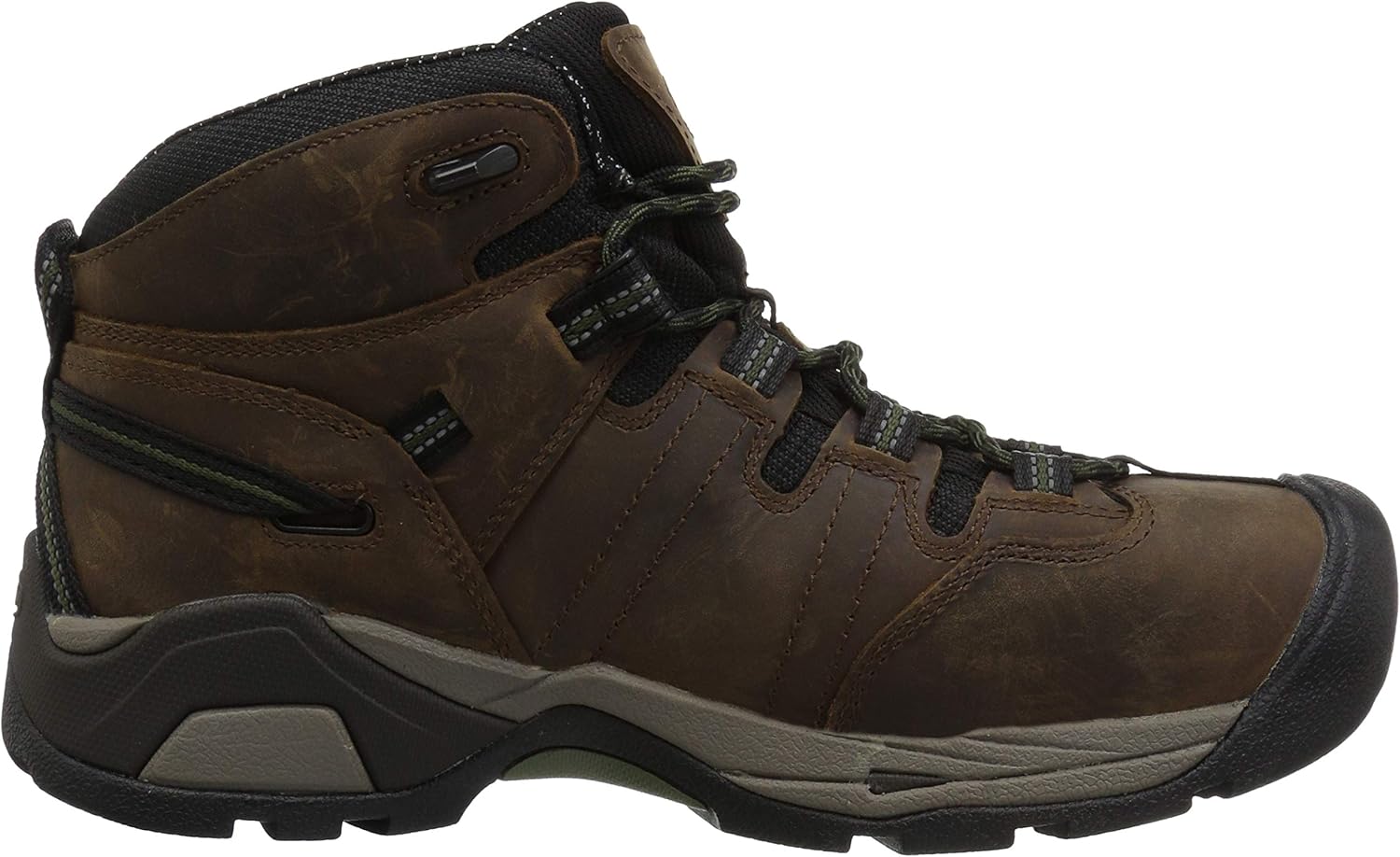 KEEN Utility Botas de trabajo impermeables Detroit XT de altura media con punta de acero para hombre