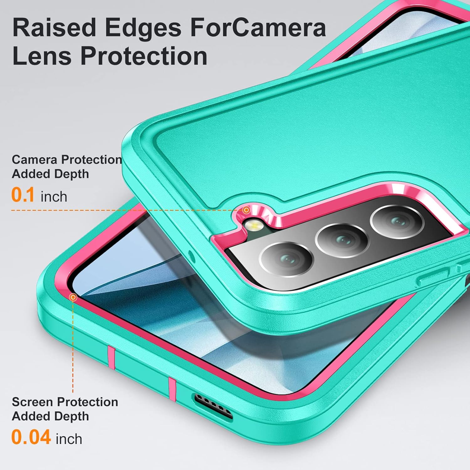 IDweel Funda para Samsung Galaxy S22 con soporte integrado, protección resistente a prueba de golpes, antiarañazos, resistente, duradera, funda