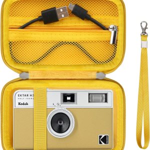 Supmay Estuche rígido de transporte para KODAK EKTAR H35H35N cámara de película de medio marco, funda protectora de viaje con bolsillo de malla con Supmay Estuche rígido de transporte para KODAK EKTAR H35H35N cámara de película de medio marco, funda protectora de viaje con bolsillo de malla con