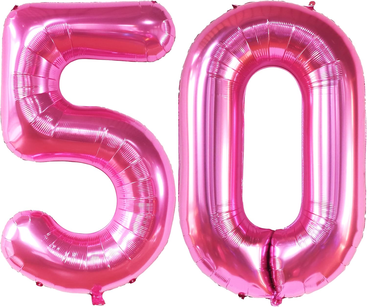 KatchOn, Globo rosa intenso del número 50, 40 pulgadas, globo rosa intenso de cumpleaños 50, decoraciones de cumpleaños 50 para mujer, globo rosa