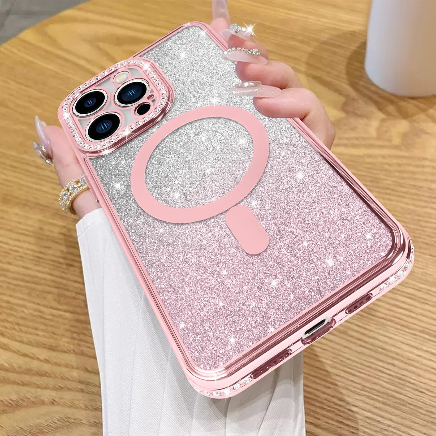 ZIYE Funda magnética para iPhone 13 Pro Max de 6.7 pulgadas, TPU suave a prueba de golpes, funda protectora de lente de cámara completa para iPhone
