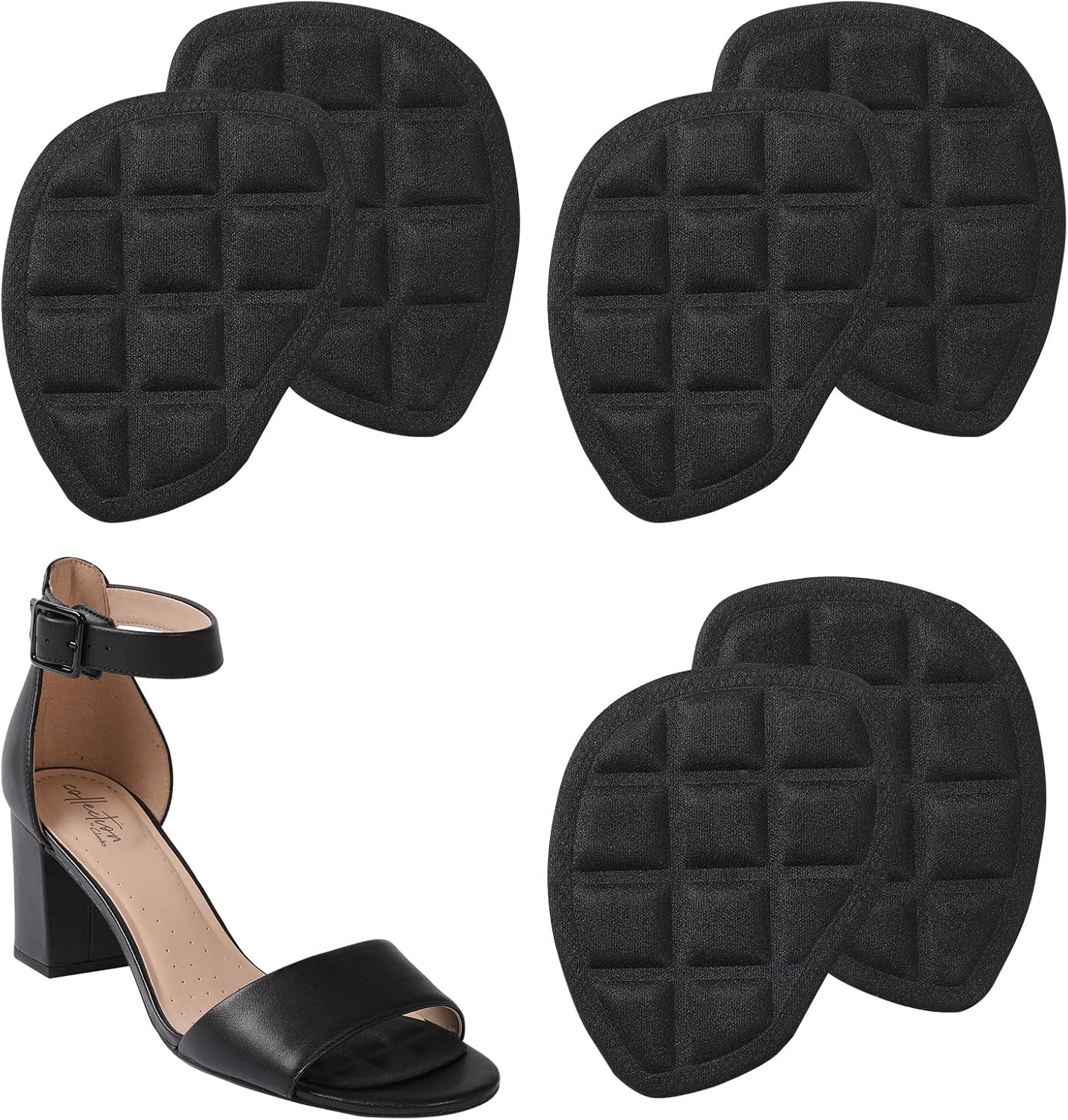 Ashoesert Almohadillas metatarsianas para mujer, inserciones de talón para mujer, almohadillas de talón para evitar que los pies se deslicen hacia
