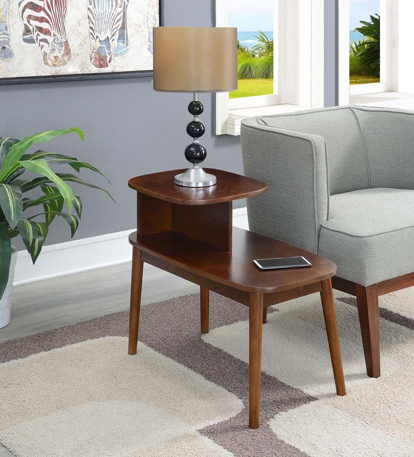 Convenience Concepts Maxwell Mid Century – Mesa auxiliar color espresso