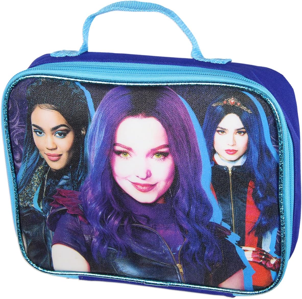 Disney Descendants Wickedly Cool Mochila de 16 pulgadas para el almuerzo, botella de agua, paquete de 5 piezas