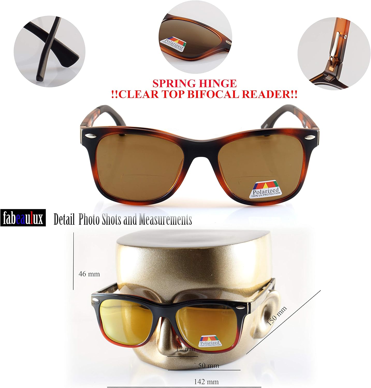 FBL P021 – Lentes de sol polarizados con cierre magnético para hombre