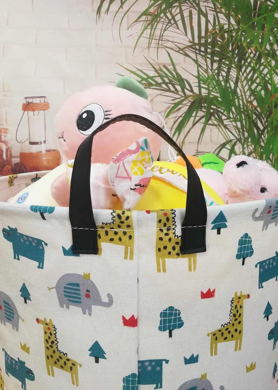 Cesta para la ropa sucia, plegable, impermeable, de lona, para ropa sucia, con dibujos animados, para habitación de los niños, almacenamiento de