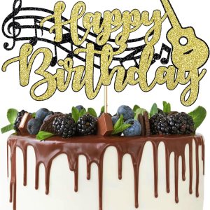 Decoración para tartas de guitarra, nota musical, decoración para tartas de cumpleaños, instrumentos musicales para decoración de pastel de Decoración para tartas de guitarra, nota musical, decoración para tartas de cumpleaños, instrumentos musicales para decoración de pastel de
