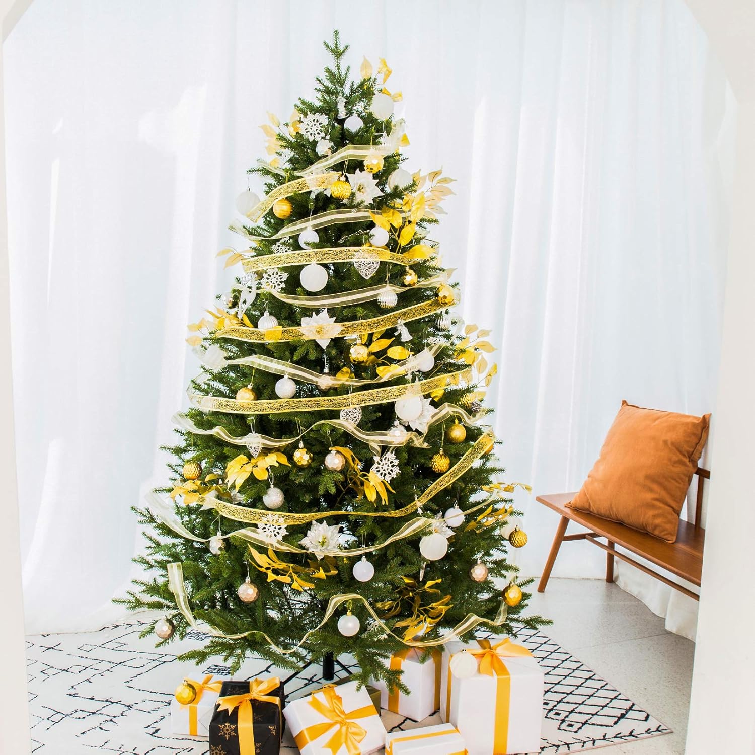 Árboles de Navidad artificiales, árbol grande Frasier de tacto real, 567 pies