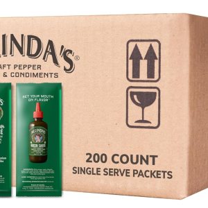 Melinda’s Paquetes de salsa verde 200 unidades (0.42 onzas cada uno) Paquetes de salsa picante individuales para viajes, fiestas, negocios Melinda’s Paquetes de salsa verde 200 unidades (0.42 onzas cada uno) Paquetes de salsa picante individuales para viajes, fiestas, negocios