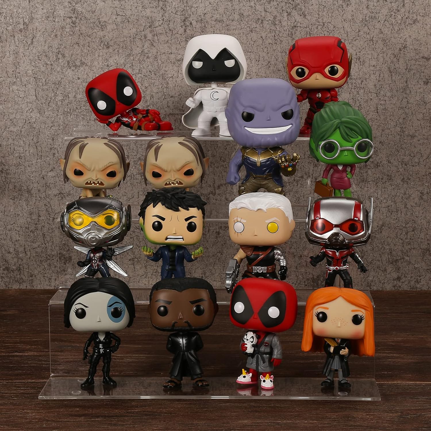 Estante acrílico de 12 pulgadas para organizador de perfumes, estantes Funko POP de 4 niveles, organizador de colonia, soporte de exhibición