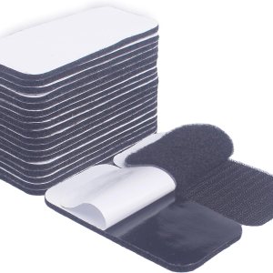 HUAYY 20 pares de tiras de gancho y bucle negras de 2 x 4 pulgadas, ideales para uso doméstico u oficina, cierres adhesivos resistentes de HUAYY 20 pares de tiras de gancho y bucle negras de 2 x 4 pulgadas, ideales para uso doméstico u oficina, cierres adhesivos resistentes de