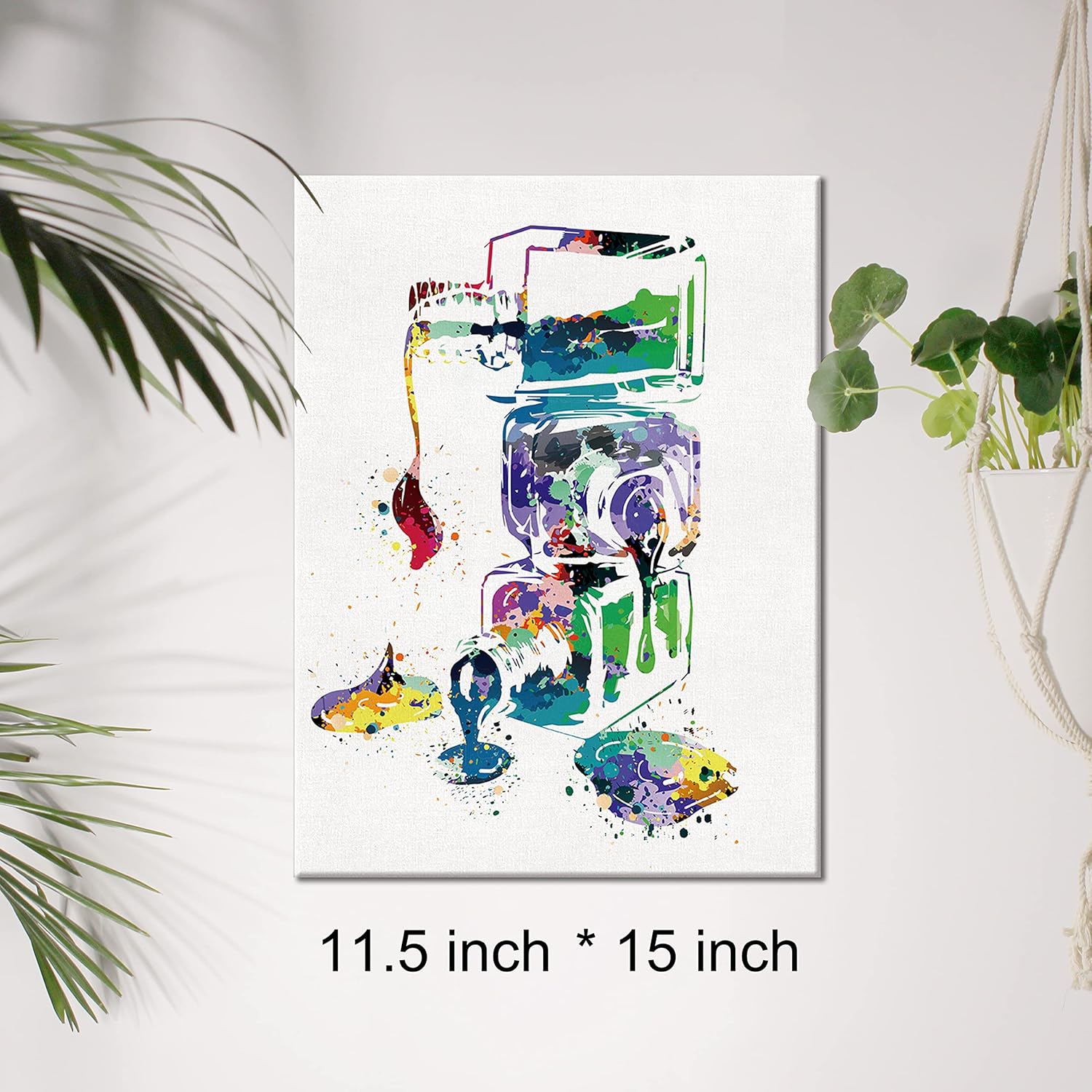 Esmalte de uñas en acuarela lienzo para arte de pared, arte de uñas, lienzo impreso, pintura, maquillaje, salón de uñas, decoración de pared,