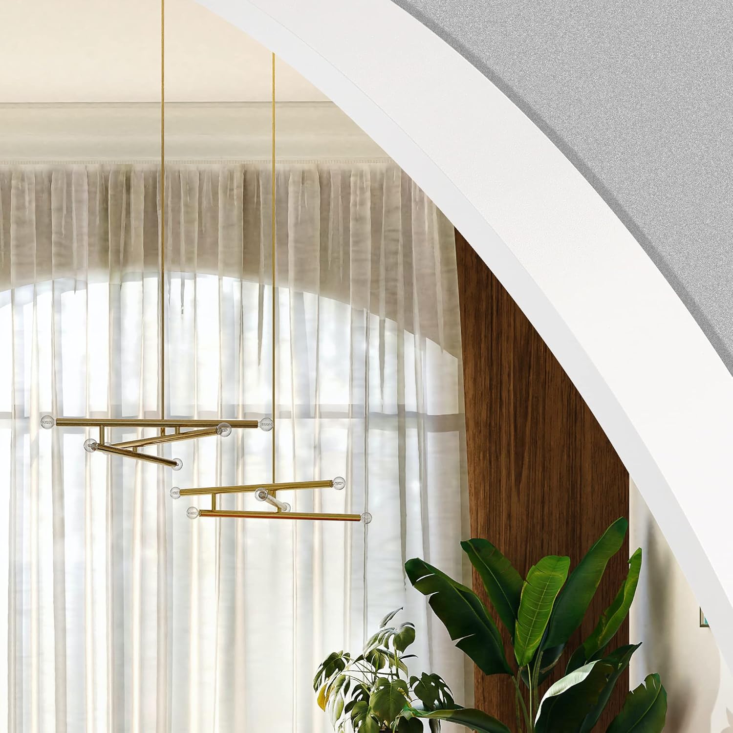 Golden State Art, Espejo redondo blanco de 28 pulgadas, espejo de pared circular para baño, sala de estar, dormitorio, decoración de pared, tocador