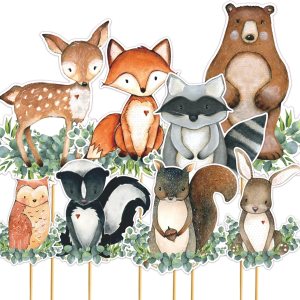 Centro de mesa Woodland para baby shower, centro de mesa de baby shower, Woodland Animal Baby Shower decoración de mesa de baby shower Centro de mesa Woodland para baby shower, centro de mesa de baby shower, Woodland Animal Baby Shower decoración de mesa de baby shower