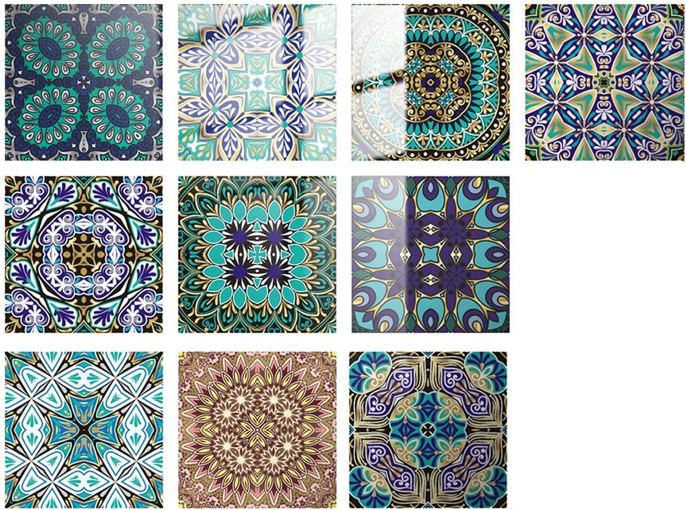 10 hojas de azulejos autoadhesivos para salpicaduras de cocina, despegar y pegar, ladrillos de cocina, azulejos de pared 3D autoadhesivos para