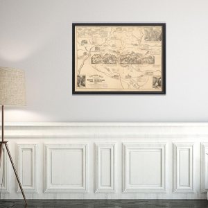 1859 Mapa New HampshireMontañas BlancasLeavitt’s con vistas de las montañas blancas, New HampshirReproducción de bellas artes antiguasListo para 1859 Mapa New HampshireMontañas BlancasLeavitt’s con vistas de las montañas blancas, New HampshirReproducción de bellas artes antiguasListo para