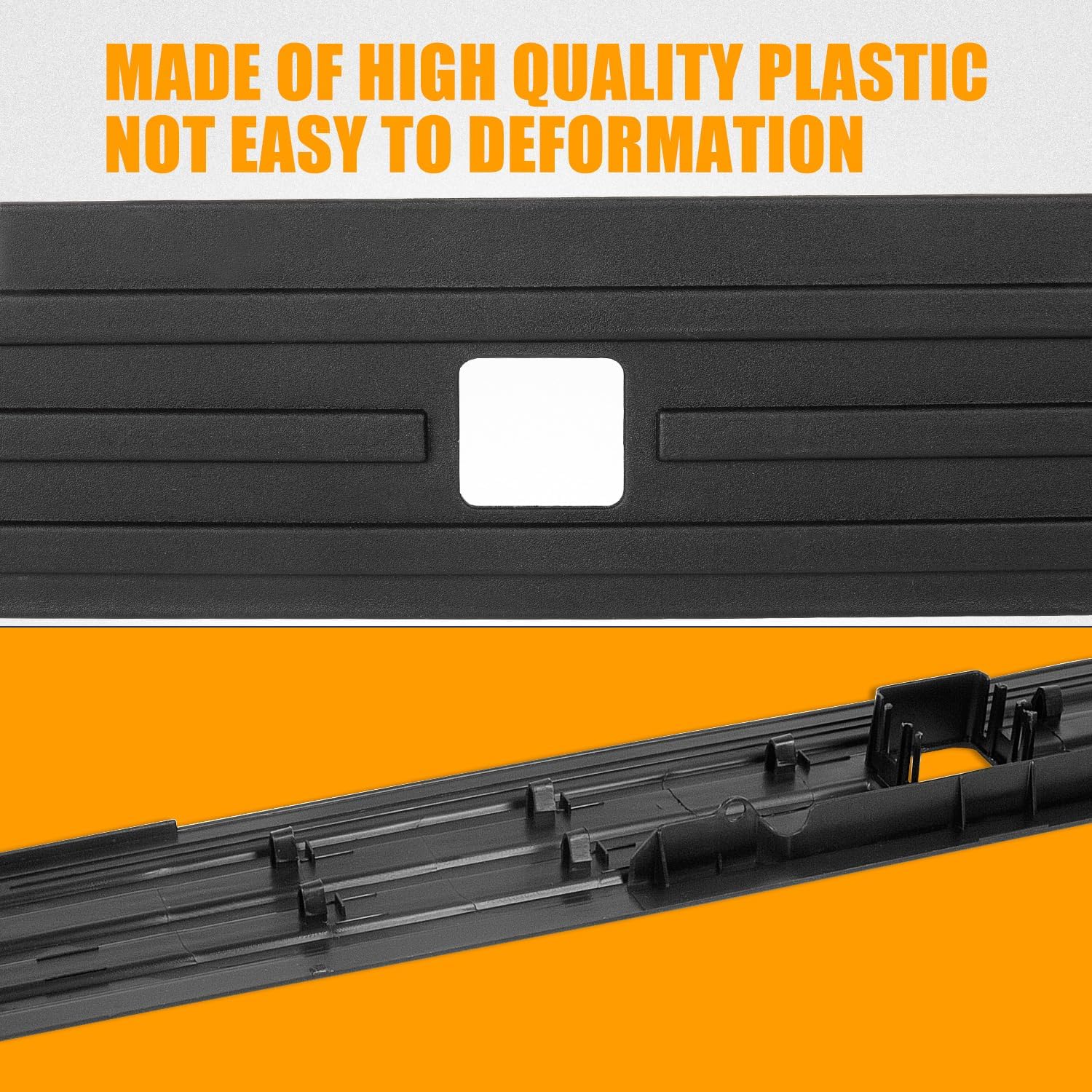 RANSOTO Tapa de moldura para portón trasero compatible con Ford F-150 F150 flexible Flex Step Center Piece Protector Cover reemplazo FL3Z9940602B