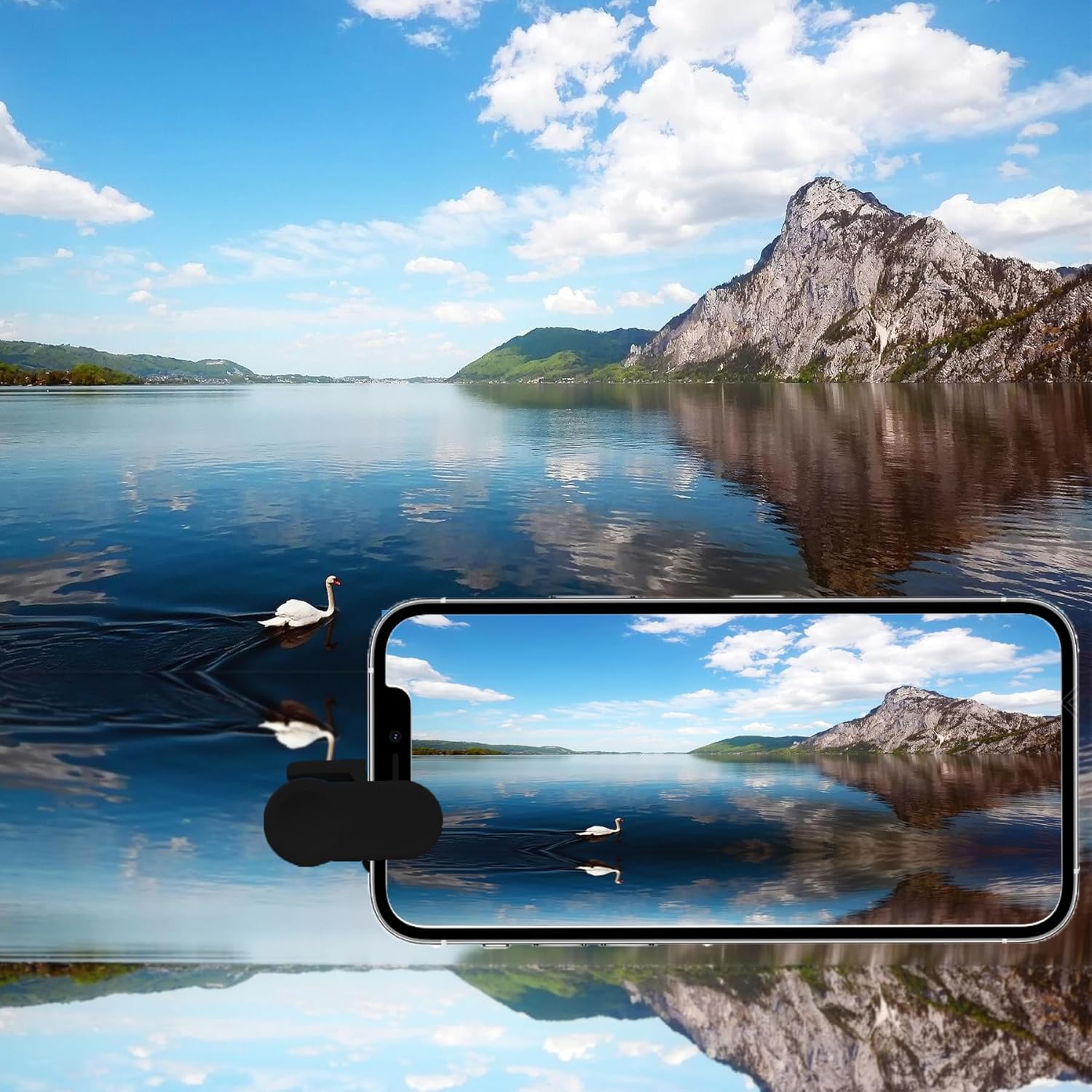 Kit de clip de reflejo de espejo de cámara para teléfono inteligente, espejo de teléfono ajustable de 3 generación, clip de cámara de reflejo para