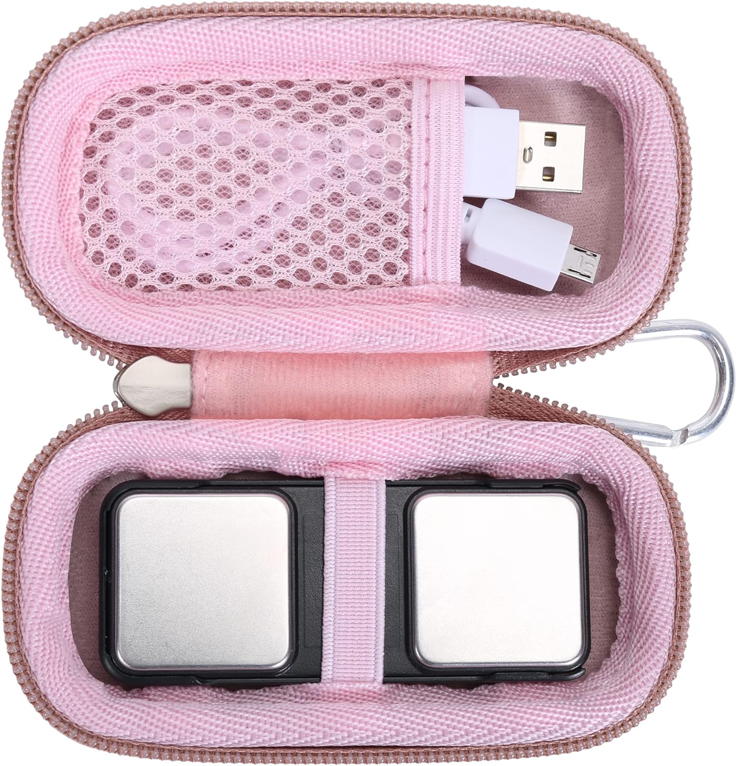 Khanka Funda rígida de repuesto para AliveCor Kardia Mobile ECGKardiaMobile 6L EKG (oro rosa)