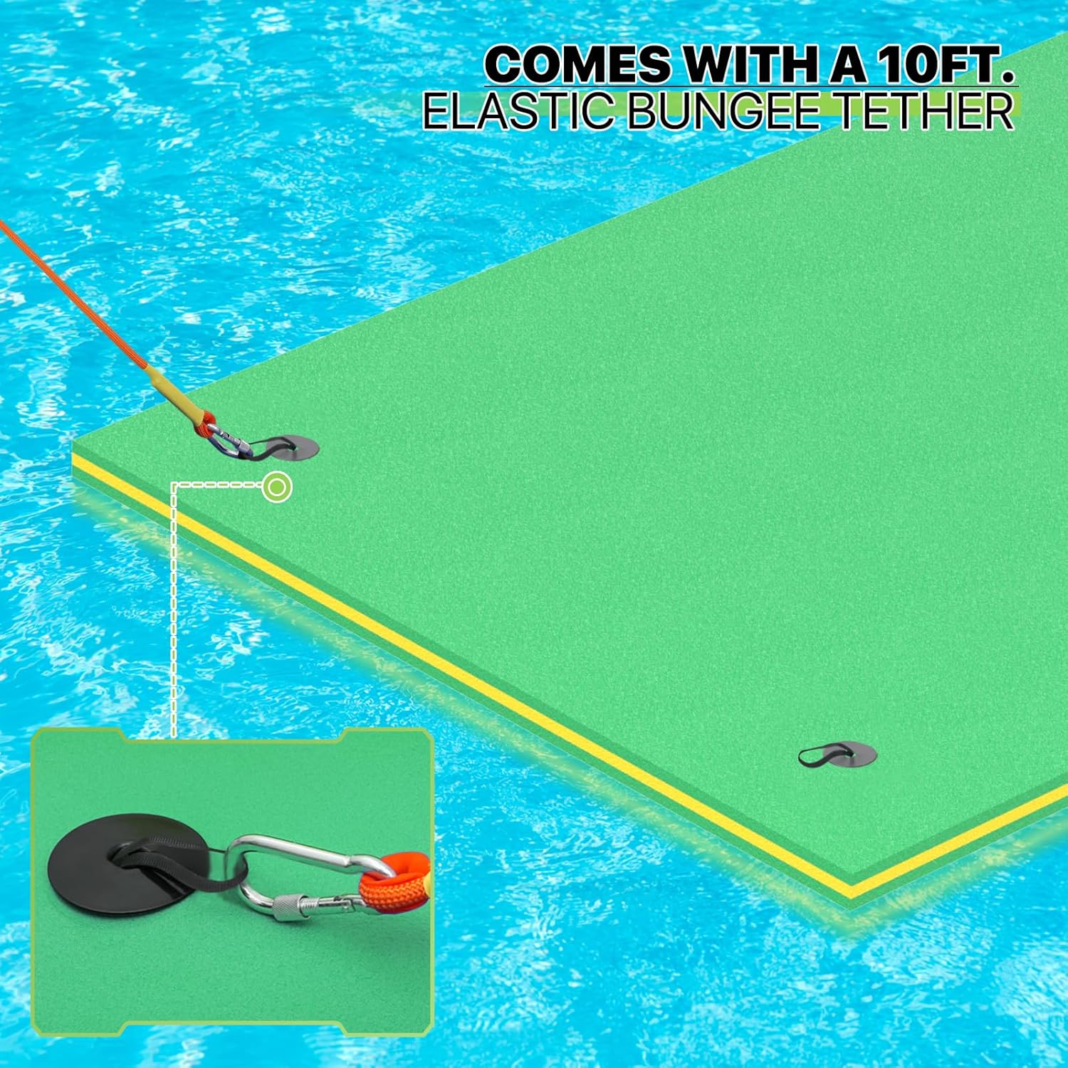 Magshion Large Water Floating Mat for Adults Pool Lake Boating Float Pad 18 x 6 ft