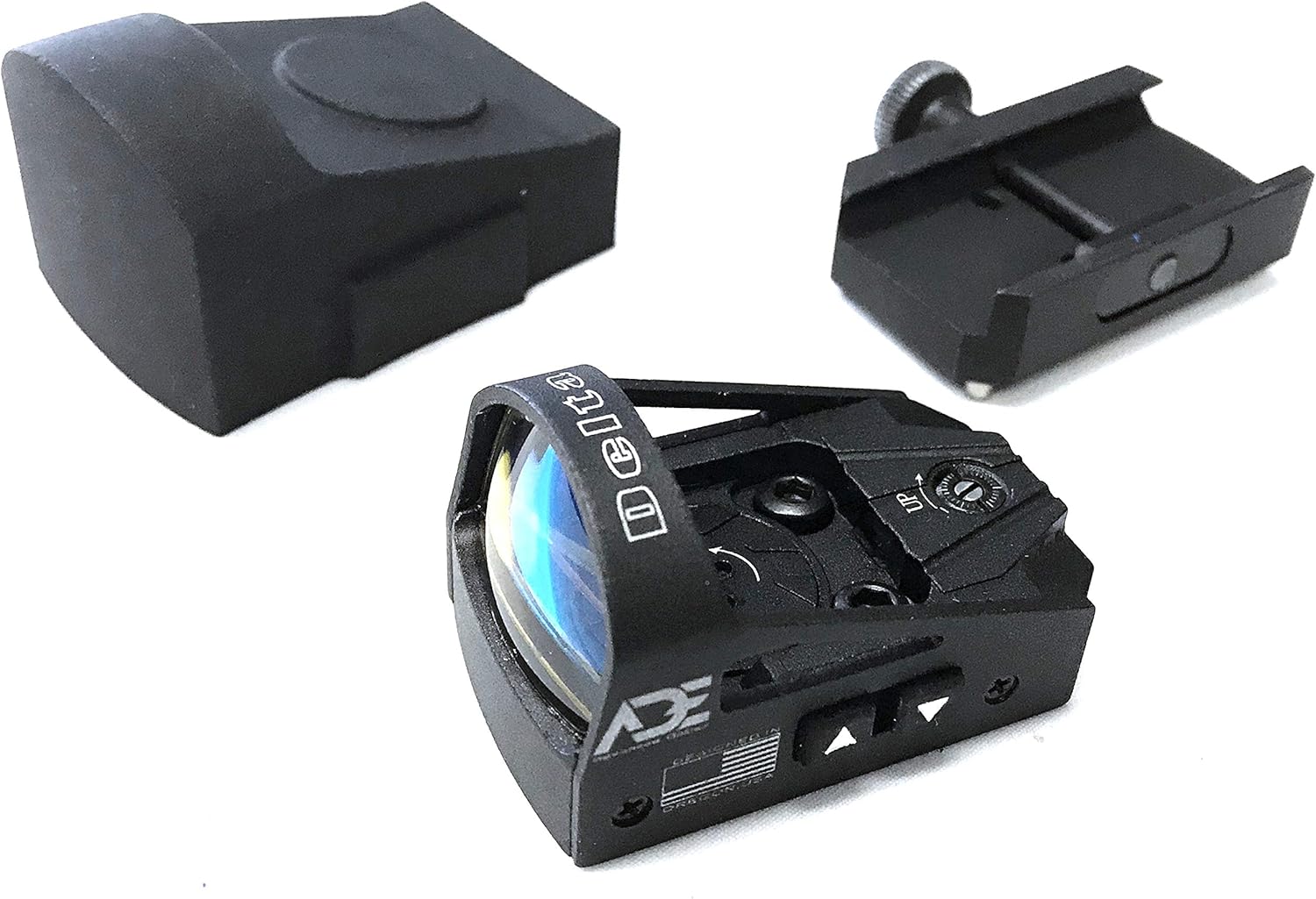 ADE Delta RD3-012 Red Dot + placa de montaje ópticaadaptador para todos los modelos estándar Glock (no MOS) y Taurus G3C