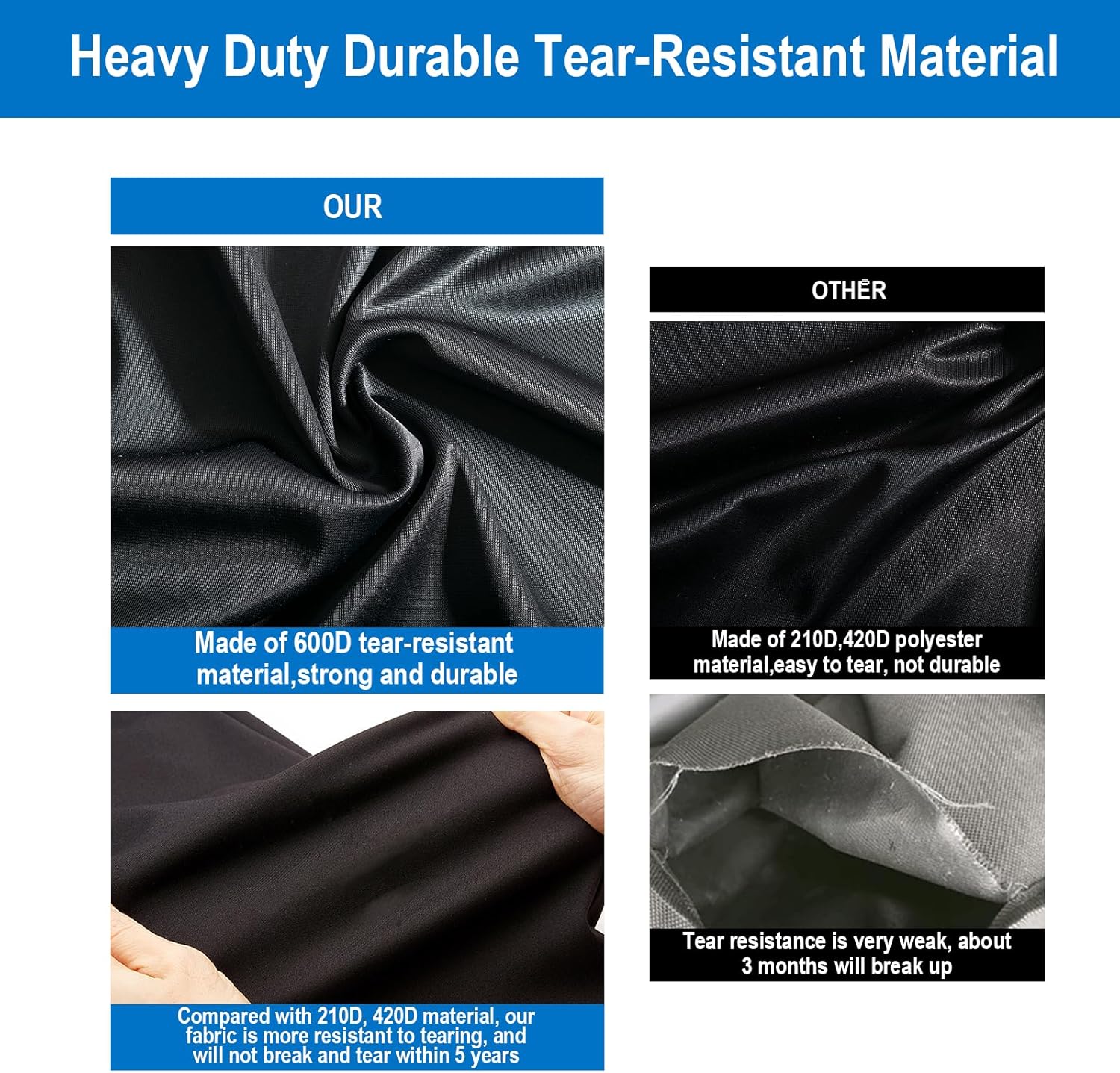 YZNKLXF Funda para horno de pizza Ninja OO101 Woodfire Series para soporte al aire libre, con bolsillos y asa, negro, accesorios para horno de pizza