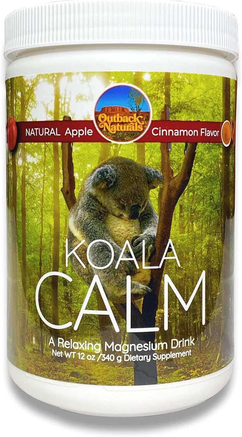 Koala Calm, Suplemento de mezcla de bebida en polvo de citrato de magnesio de alta absorción promueve el alivio del estrés, el sueño y los músculos