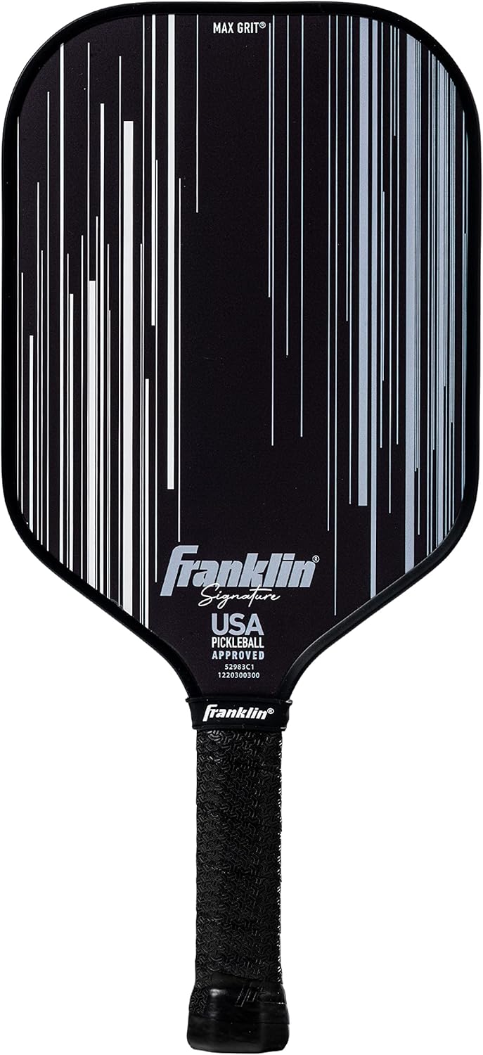 Franklin Sports Palas de pickleball Pro – Signature Series Pro Pickleball Paddle con superficie MaxGrit – Pala de pickleball aprobada por USA