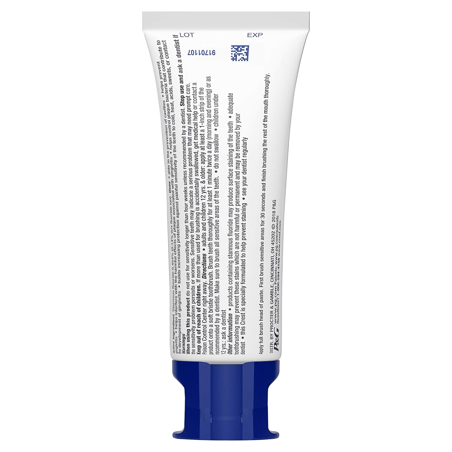 Crest Pro-Health Gum And Sensitivity, pasta de dientes sensible, menta refrescante, 4.1 onzas