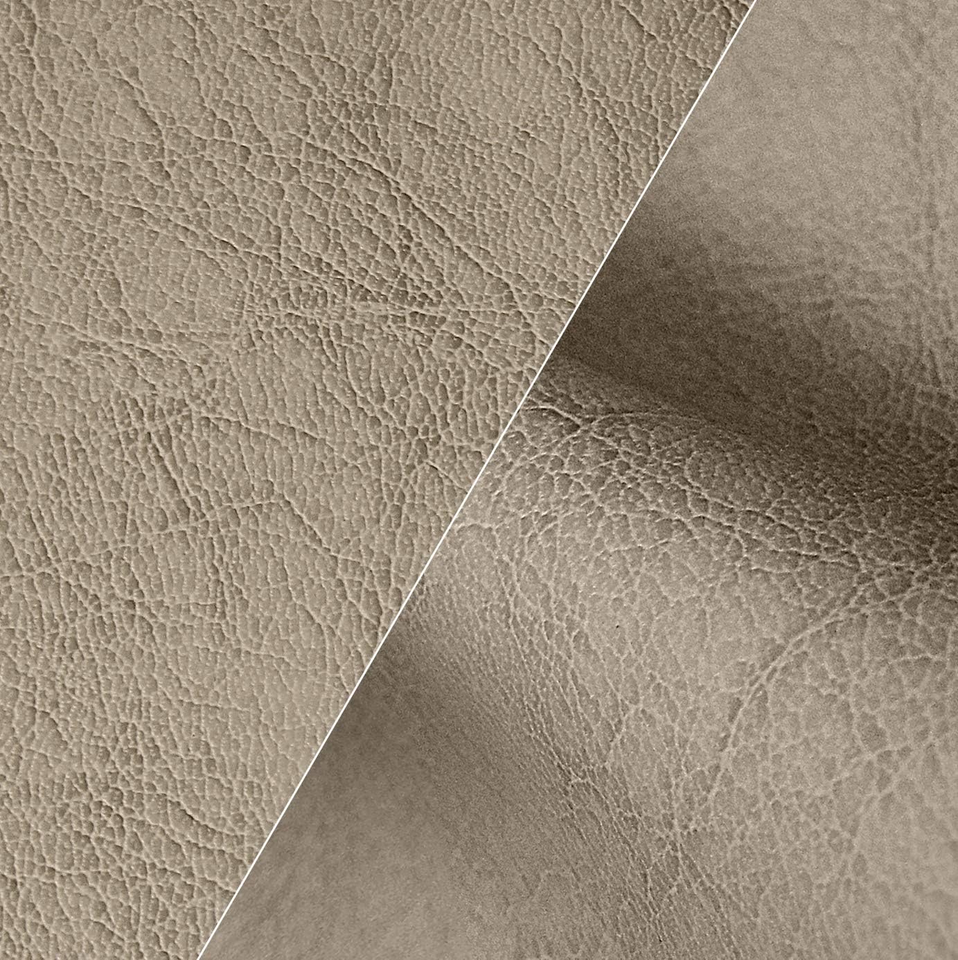 VViViD Bycast65 – Tela de vinilo marino de piel sintética de grano completo gris beige (1.5 pies x 54 pulgadas)