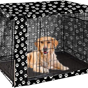 Pethiy Funda para jaula de perro de poliéster duradero, ajuste universal para jaula de perro de alambre, se adapta a la mayoría de jaulas de perros Pethiy Funda para jaula de perro de poliéster duradero, ajuste universal para jaula de perro de alambre, se adapta a la mayoría de jaulas de perros