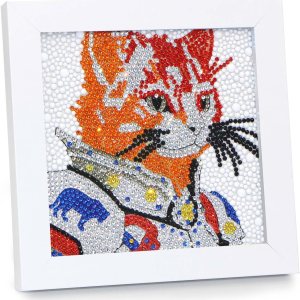 AyuqEjus Kits de arte de diamantes 5D para niños con marco de madera de 7.1 x 7.1 pulgadas, arte de diamantes para niños de 6 a 12 años por números, AyuqEjus Kits de arte de diamantes 5D para niños con marco de madera de 7.1 x 7.1 pulgadas, arte de diamantes para niños de 6 a 12 años por números,