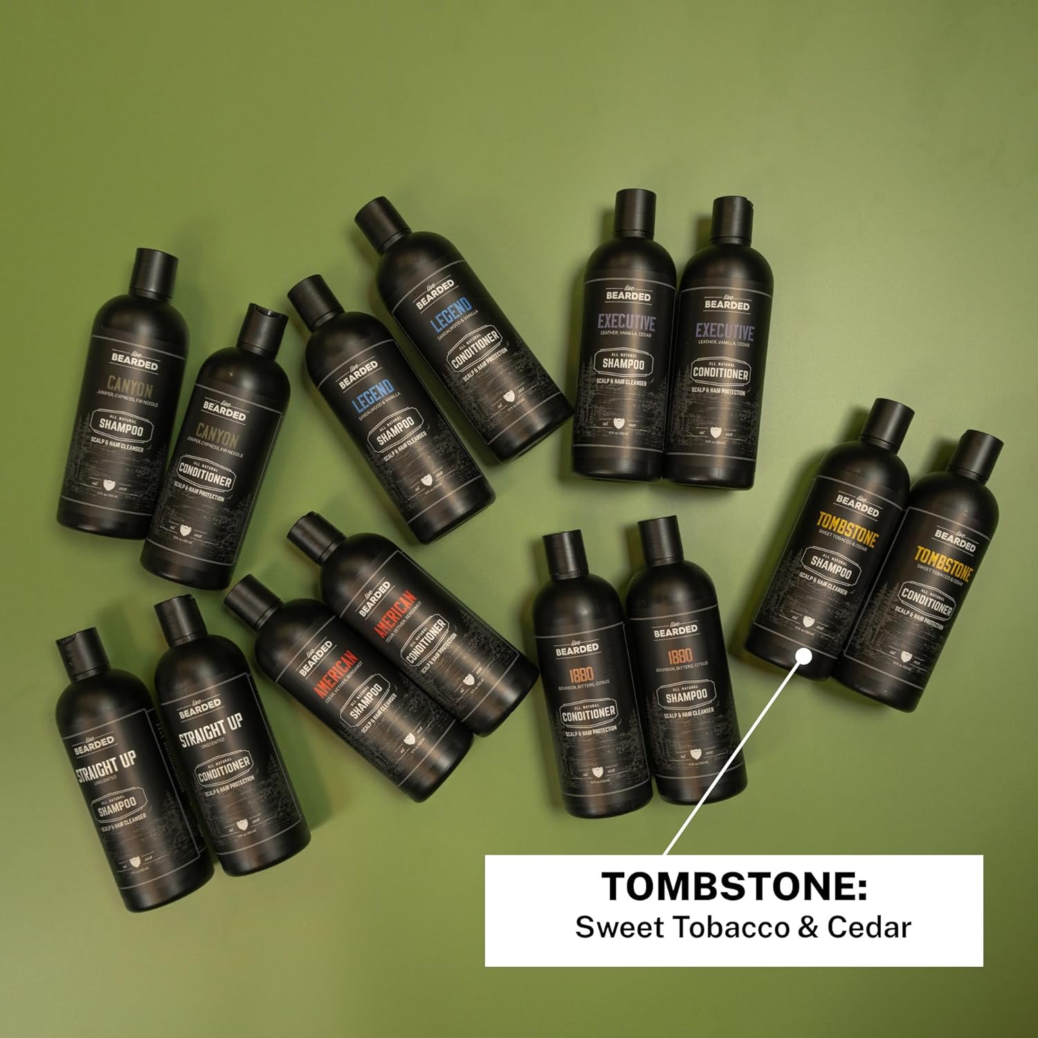 Live Bearded Champú totalmente natural para hombres, promueve el crecimiento del cabello, champú fortalecedor para adelgazar el cabello y la pérdida