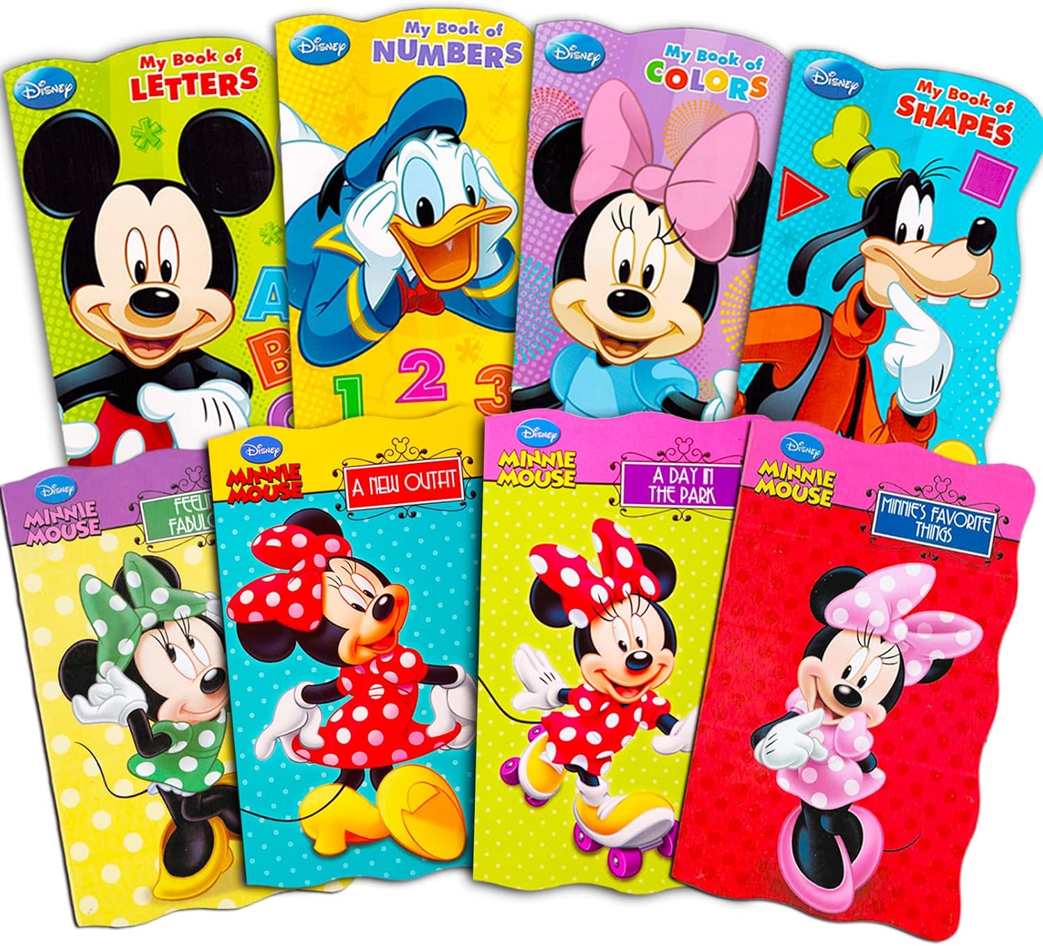 Libros de Disney para niños pequeños de 1 a 3 a 8 años de Disney con Mickey y Minnie Mouse, paquete de My First Stories