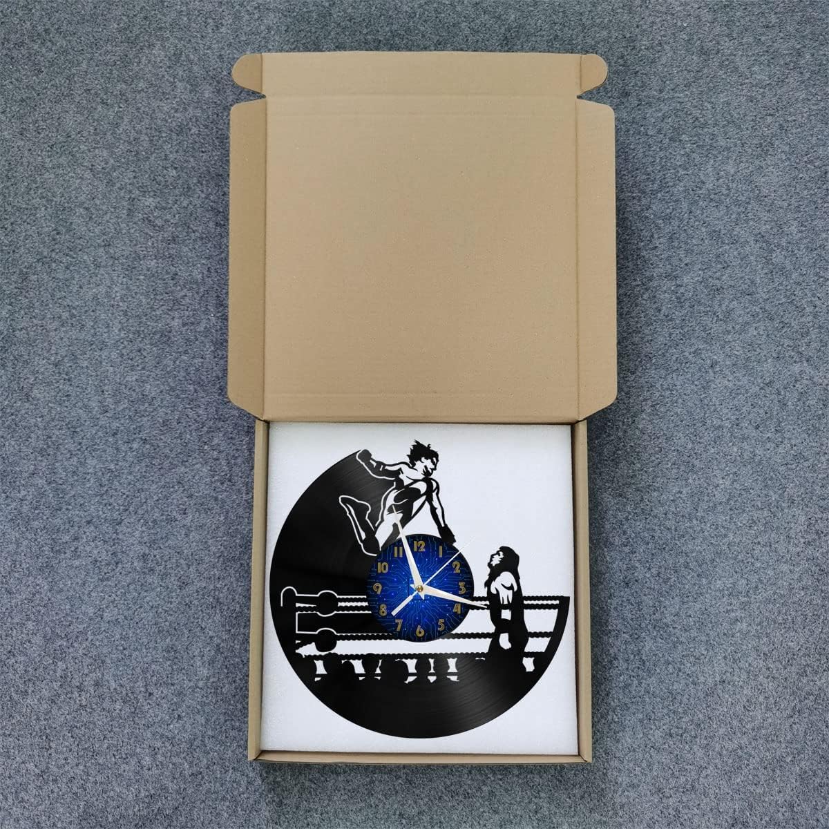 Pro-Wrestling – Reloj de disco de vinilo LED para diseño de pared, reloj de pared de 12 pulgadas para decoración de sala de estar, el mejor regalo