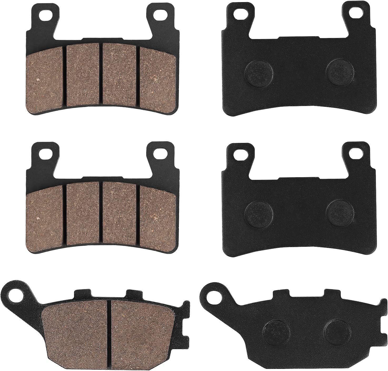 SOLLON Pastillas de freno delanteras y traseras para Honda CBR600 RR 2003-2004 CBR 600 F1 F2 F3 F4 F4i F5 F6 Sport 1999-2007 CBR900RR Fireblade