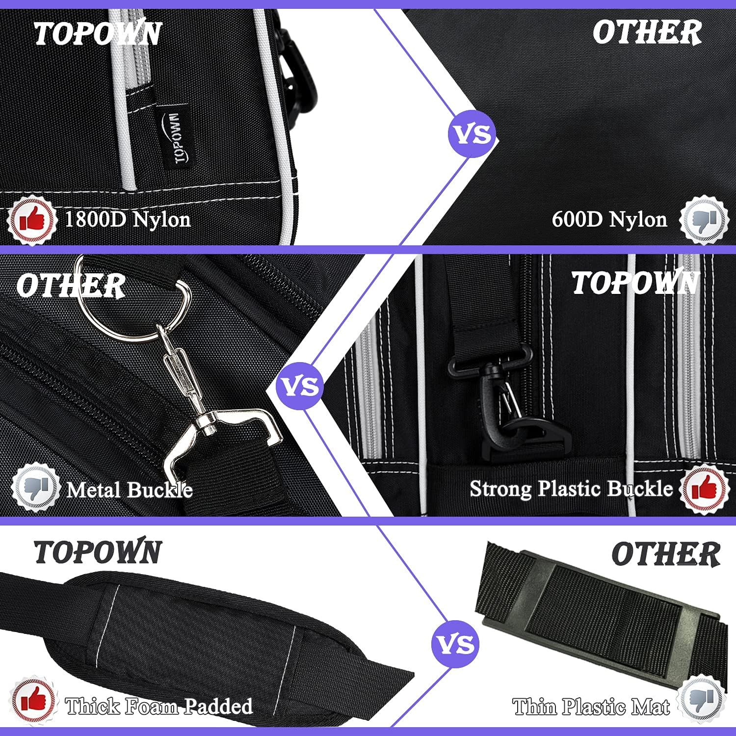 TOPOWN Bolsa de patines de hielo para hombres, bolsa de patines en línea para mujer, bolsa de patines de hielo negra de primera calidad, bolsa de
