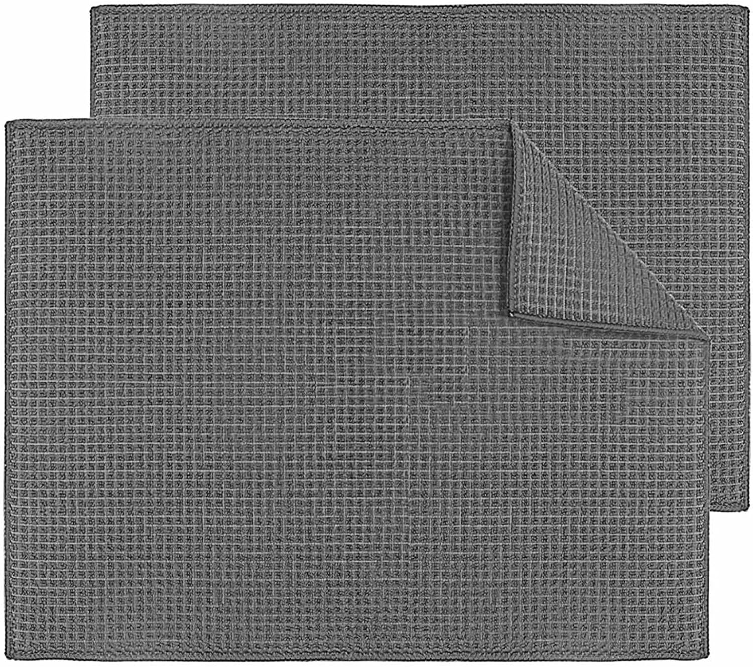 Topsky Tapete de microfibra para secar platos, paquete de 2 unidades, 20 x 15 pulgadas, alfombrillas reversibles para biberones de bebé, almohadilla