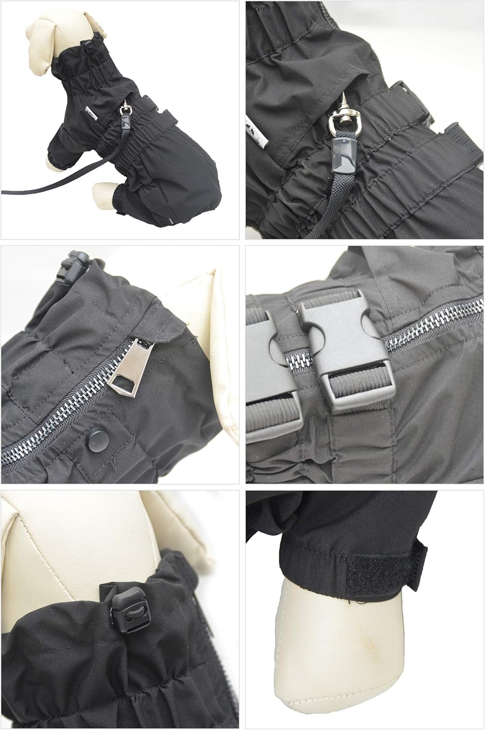 Lovelonglong – Chaqueta impermeable para perros, ligera, impermeable, reflectante, resistente al viento, a prueba de nieve, para perros pequeños,