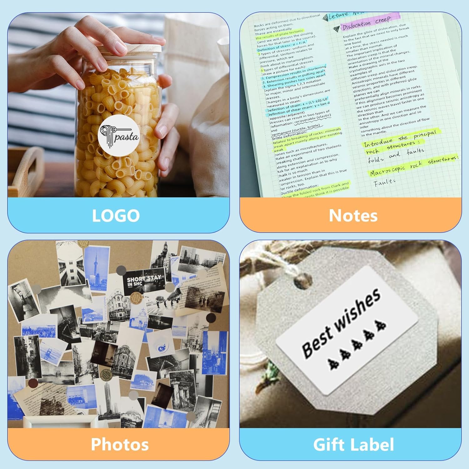 T02 Mini impresora adhesiva para impresora, mini impresora pequeña portátil con 3 rollos de papel, máquina de impresora inalámbrica de mini