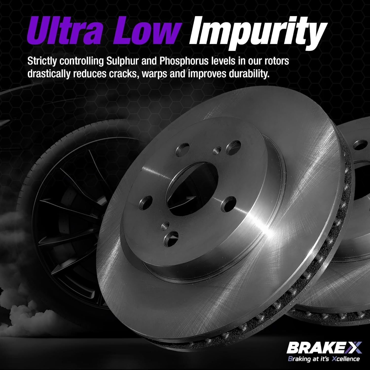 Brake X Kit de pastillas de freno y rotores de repuesto para Kia Forte Koup 2014-2016  Rotores X avanzados y pastillas de freno Alpha Ceramic