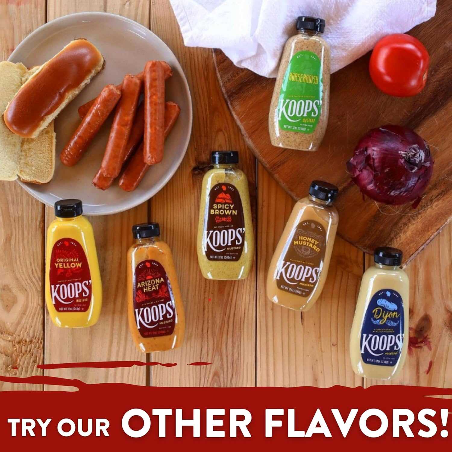 Koops’ Mostaza Dijon – Mostaza francesa, sin gluten, kosher, sin OMG, fabricada en los Estados Unidos, a partir de semillas de mostaza de calidad,