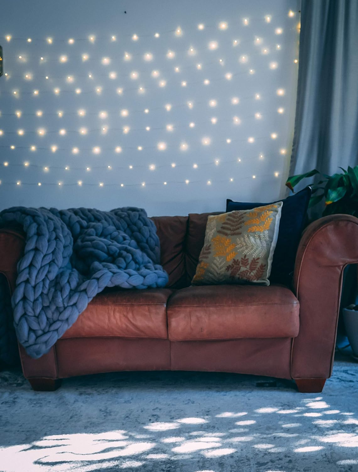 Guirnalda de luces de hadas con clip de fotos de 44 pies, 100 luces LED, 100 clips transparentes para colgar imágenes, alimentada por USB, 12